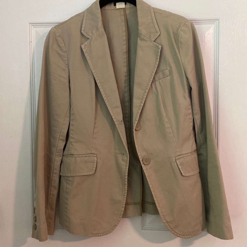 Khaki J Crew Women’s Blazer Size 4